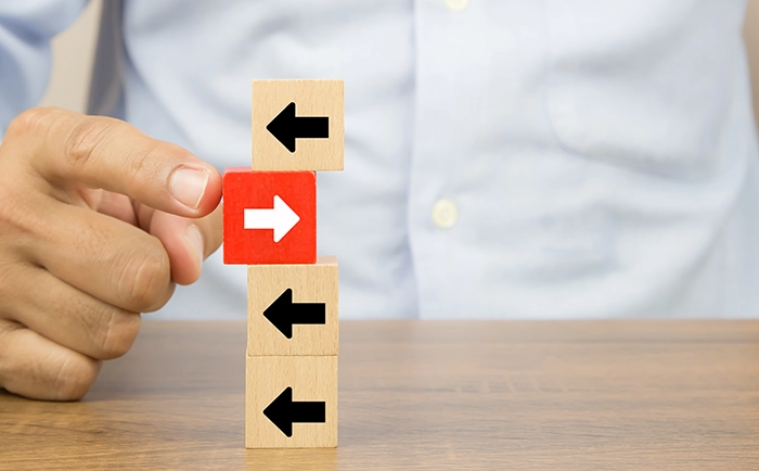 前提条件を決めているイラスト