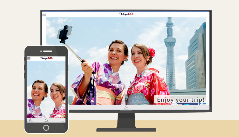 tokyoGo WEBアプリ画面